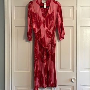 NWT Anthropologie Just Laurie Midi Dress with 3/4 Length Sleeve